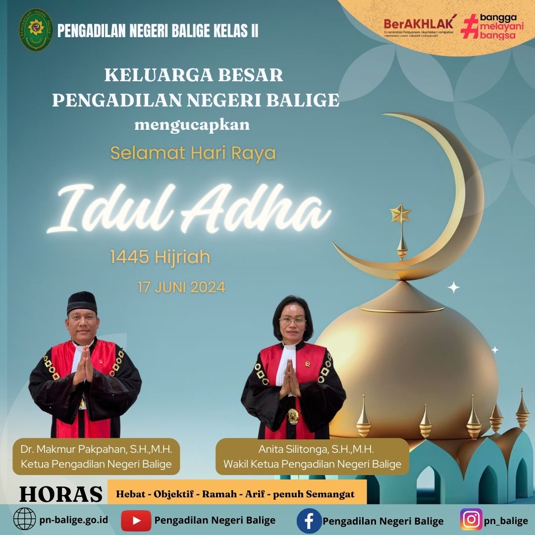 SELAMAT HARI RAYA IDUL ADHA 1445 HIJRIAH
